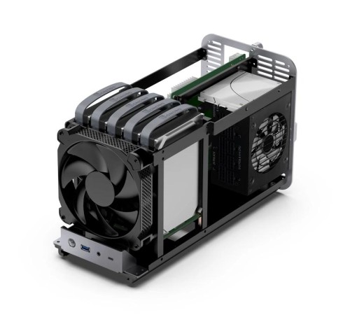 Корпус без блока питания/ Case JONSBO N1, Desktop SFF, 1x140mm, 1xUSB-A 3.0 + 1xUSB-C 3.2, SFX PSU Support, mITX Gray Корпус без блока питания/ Case JONSBO N1, Desktop SFF, 1x140mm, 1xUSB-A 3.0 + 1xUSB-C 3.2, SFX PSU Support, mITX Gray