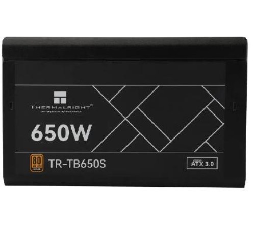 Блок питания 650W/ Power Supply Thermalright, 650W 80+ Bronze (ATX, 3.0, Non-modular, 1x24(20+4)pin 550mm, 1xCPU*2 8(4+4)pin 600+150mm, 1xPCIe*2 8(6+2)pin 500+150mm, 1xSATA*3+MOLEX4pin*1 400+150+150+150mm, 1xSATA*2+MOLEX4pin*2 400+150+150+150mm, Active, 1