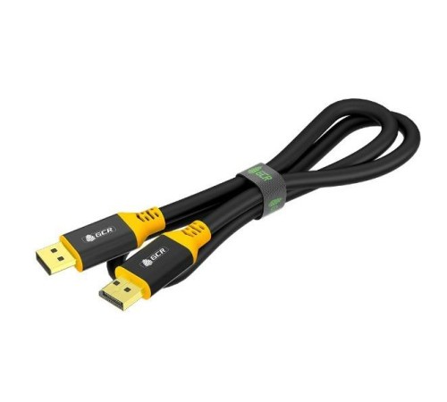GCR Кабель 2.0m DisplayPort v1.2, черный, AL case, желтый ПВХ, 28/28 AWG, GCR-54437