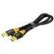 GCR Кабель 2.0m DisplayPort v1.2, черный, AL case, желтый ПВХ, 28/28 AWG, GCR-54437