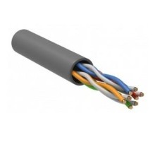 ITK Каб. в. п. U/UTP кат. 5E 4x2х24AWG solid LSZH серый, уп.100м