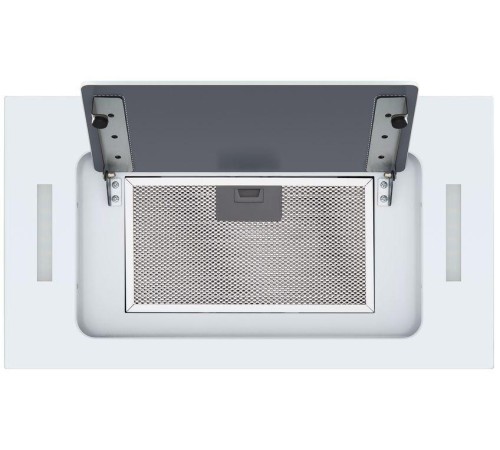 ВЫТЯЖКА HOMSair CROСUS PUSH 52 Glass White/ полновстраиваемая, кнопочное управление, 3 скорости, 850 м3/ч, до 30 м2, 53 дБ, угольный фильтр CF02X - 2 шт, ШхВхД: 518х191х290 мм, белый цвет