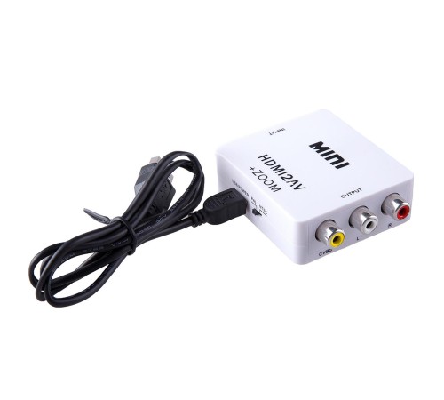 Конвертер HDMI -> AV Greenline, PAL, NTSC, SECAM, 1080p + ZOOM, GL-v128