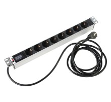 Блок розеток ЦМО Гор блок розеток Rem-16, 1х16A, амп, 8S, 19", шнур 3м