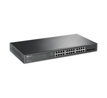 Коммутатор/ 28-Port Gigabit Smart Switch with 24-Port PoE+, 24 Gigabit PoE+ Ports, 4 Gigabit SFP Slots UKplug