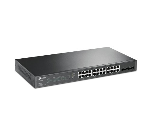 Коммутатор/ 28-Port Gigabit Smart Switch with 24-Port PoE+, 24 Gigabit PoE+ Ports, 4 Gigabit SFP Slots UKplug