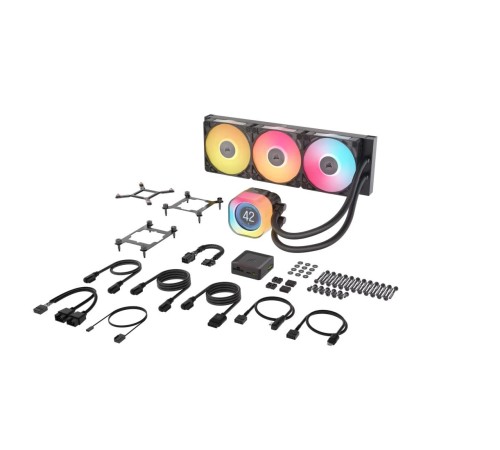 Система жидкостного охлаждения/ Water Cooling System Corsair iCUE LINK TITAN 360 RX LCD (360mm, Black, RGB/ Fans: 3x120mm, 73.5CFM, 36dBA, 2100RPM/ S: 1851, 1700, AM5, AM4) Система жидкостного охлаждения/ Water Cooling System Corsair iCUE LINK TITAN 360 RX LCD (360mm, Black, RGB/ Fans: 3x120mm, 73.5CFM, 36dBA, 2100RPM/ S: 1851, 1700, AM5, AM4)