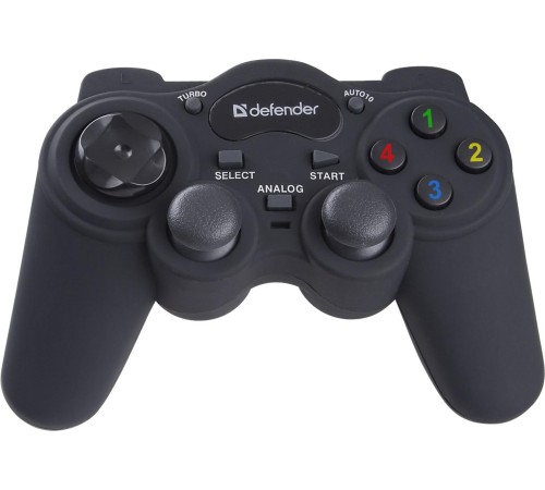 Defender Проводной геймпад Game Racer Turbo RS3 USB-PS2/3, 12 кнопок, 2 стика