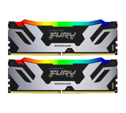 Память оперативная/ Kingston 96GB 6000MT/s DDR5 CL32 DIMM (Kit of 2) FURY Renegade RGB XMP Память оперативная/ Kingston 96GB 6000MT/s DDR5 CL32 DIMM (Kit of 2) FURY Renegade RGB XMP