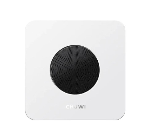Компьютер/ Chuwi LarkBox X  Intel N-series N100(0.8Ghz)/12288Mb/512SSDGb/Int:Intel UHD Graphics/BT/WiFi/war 1y/0.4kg/Grey+White/Win11Pro + USB2.0*2/USB3.2*2/Type-C*1/HDMI*1/DP*1/RJ45*2/WIFI6,BT5.2/bracket
