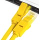 Greenconnect Патч-корд прямой 1.0m, UTP кат.5e, желтый, позолоченные контакты, 24 AWG, литой, GCR-LNC02-1.0m, ethernet high speed 1 Гбит/с, RJ45, T568B