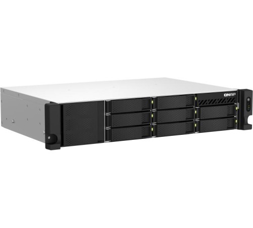 Сетевое хранилище без дисков/ SMB QNAP TS-864eU-8G NAS, 8-tray 3,5"/2,5" w/o HDD, 4-core Intel Celeron N5095 2.0-2.9 GHz, 8GB DDR4 max, 2x2.5GbE LAN, 2U Rackmount, 1x300W PSU. W/o rail kit RAIL-B02 Сетевое хранилище без дисков/ SMB QNAP TS-864eU-8G NAS, 8-tray 3,5"/2,5" w/o HDD, 4-core Intel Celeron N5095 2.0-2.9 GHz, 8GB DDR4 max, 2x2.5GbE LAN, 2U Rackmount, 1x300W PSU. W/o rail kit RAIL-B02