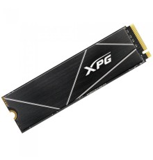 Твердотельный накопитель/ ADATA SSD GAMMIX S70 BLADE, 1024GB, M.2(22x80mm), NVMe, PCIe 4.0 x4, 3D TLC, R/W 7400/5500MB/s, IOPs 350 000/720 000, DRAM buffer 1024MB, TBW 740, DWPD 0.4, with Heat Spreader (5 лет)