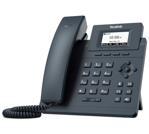 IP Телефон YEALINK SIP-T30, 1 аккаунт, 2.3" LCD-экран 132х64, шт. БП в комплекте IP Телефон YEALINK SIP-T30, 1 аккаунт, 2.3" LCD-экран 132х64, шт. БП в комплекте