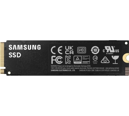 Твердотельный накопитель/ Samsung SSD 990 PRO, 4000GB, M.2(22x80mm), NVMe 2.0, PCIe 4.0 x4, V-NAND TLC, R/W 7450/6900MB/s, IOPs 1 400 000/1 550 000, DRAM buffer 4096MB, TBW 2400, DWPD 0.33 (12 мес.) Твердотельный накопитель/ Samsung SSD 990 PRO, 4000GB, M.2(22x80mm), NVMe 2.0, PCIe 4.0 x4, V-NAND TLC, R/W 7450/6900MB/s, IOPs 1 400 000/1 550 000, DRAM buffer 4096MB, TBW 2400, DWPD 0.33 (12 мес.)