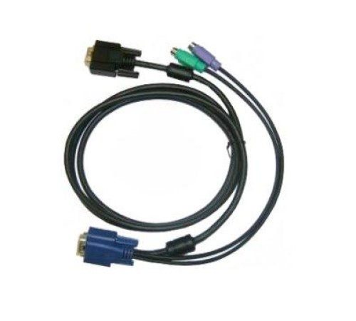 кабель/ DKVM-IPCB5/10 KVM Cable with VGA and 2xPS/2 connectors for DKVM-IP8/T1, 5m, 10pcs/pack