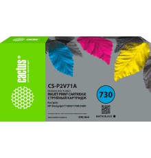-/ Картридж струйный Cactus CS-P2V71A №730 черный матовый (300мл) для HP Designjet T1600/1700/2600
