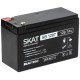 2533 SKAT SB 1207, 12В, 7Ач, максимальный ток заряда 2,1 А. Тип клеммы — F1 нож. Размер корпуса — 66х151х100. Вес — 2,1 кг. Срок службы — 6 лет. Гарантия - 18 месяцев.