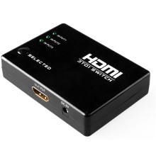 Переключатель HDMI 3 x 1 Greenline, 1080P 60Hz, пульт ДУ, DeepColor, GL-v301