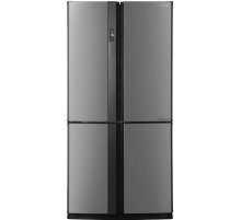 Холодильник Sharp/ 172x89.2x77.1 см, объем камер 345+211, No Frost, морозильная камера снизу,серебристый