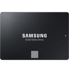 Твердотельный накопитель/ Samsung SSD 870 EVO, 2000GB, 2.5" 7mm, SATA3, 3-bit MLC, R/W 560/530MB/s, IOPs 98 000/88 000, DRAM buffer 2048MB, TBW 1200, DWPD 0.33 (12 мес.)