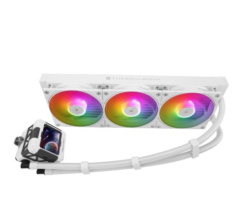 Водяное охлаждение для процессора/ Water Cooling SystemThermalright Frozen Warframe 360 White Argb (360mm, White, ARGB/ Fans: 3x120mm, 70.84CFM, 29.8dBA, 2000RPM/ Pump height 60mm, 23dBA, 3000RPM, Rad thickness 27mm/ S: 1200, 1700, 1851, 2011, 2066, 115X, Водяное охлаждение для процессора/ Water Cooling SystemThermalright Frozen Warframe 360 White Argb (360mm, White, ARGB/ Fans: 3x120mm, 70.84CFM, 29.8dBA, 2000RPM/ Pump height 60mm, 23dBA, 3000RPM, Rad thickness 27mm/ S: 1200, 1700, 1851, 2011, 2066, 115X,