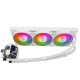 Водяное охлаждение для процессора/ Water Cooling SystemThermalright Frozen Warframe 360 White Argb (360mm, White, ARGB/ Fans: 3x120mm, 70.84CFM, 29.8dBA, 2000RPM/ Pump height 60mm, 23dBA, 3000RPM, Rad thickness 27mm/ S: 1200, 1700, 1851, 2011, 2066, 115X,