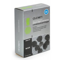 -/ Картридж струйный Cactus CS-C4871 №80 черный для HP DJ 1050C/1055CM/1000