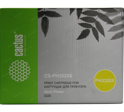 -/ Картридж лазерный Cactus CS-PH3320X 106R02306 черный (11000стр.) для Xerox Phaser 3320