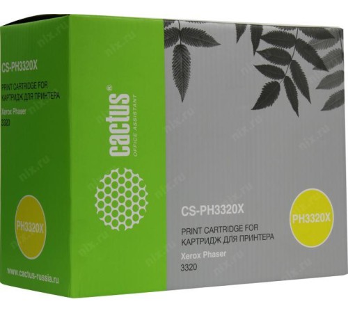 -/ Картридж лазерный Cactus CS-PH3320X 106R02306 черный (11000стр.) для Xerox Phaser 3320