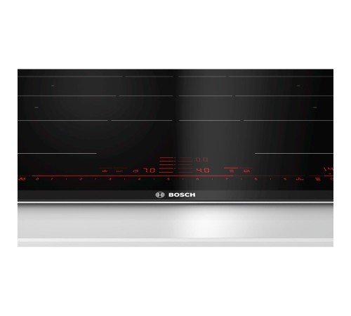 Встраиваемая индукционная панель BOSCH Индукционная,  5.1x80.2x52.2, стеклокерамическая поверхность, индукция, независ., без рамки, цвет:черный