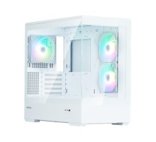 корпус ZALMAN P30 V2, MATX, WHITE, WINDOW, 2x3.5", 3x2.5", 1xUSB TYPE-C, 1xUSB3.0, SIDE 2x120mm ARGB, REAR 1x120mm ARGB, VGA support