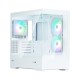 корпус ZALMAN P30 V2, MATX, WHITE, WINDOW, 2x3.5", 3x2.5", 1xUSB TYPE-C, 1xUSB3.0, SIDE 2x120mm ARGB, REAR 1x120mm ARGB, VGA support