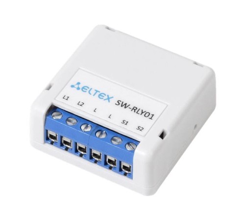 Умное двухканальное Wi-Fi реле без нулевой линии ELTEX реле SW-RLY01 Умное двухканальное Wi-Fi реле без нулевой линии ELTEX реле SW-RLY01