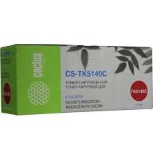 -/ Картридж лазерный Cactus CS-TK5140C TK-5140C голубой (5000стр.) для Kyocera Ecosys M6030cdn/M6530cdn