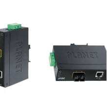 IFT-802TS15 индустриальный медиа конвертер/ IP30 Slim type Industrial Fast Ethernet Media Converter SC SM-15KM (-40 to 75 degree C)