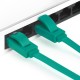 Greenconnect Патч-корд PROF плоский прямой 3.0m, UTP медь кат.6, зеленый, позолоченные контакты, 30 AWG, ethernet high speed 10 Гбит/с, RJ45, T568B