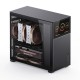 Корпус без блока питания/ Case JONSBO D41 MESH SCREEN, Midi-Tower, TG, no fan, 1xUSB-A 3.2 + 1xUSB-C 3.2, ATX, mATX Black