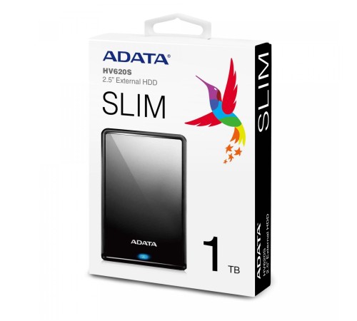 Жесткий диск внешний/ Portable HDD 1TB ADATA HV620S (Black), USB 3.2 Gen1, 115x78x11.5mm, 152g /3 года/ Жесткий диск внешний/ Portable HDD 1TB ADATA HV620S (Black), USB 3.2 Gen1, 115x78x11.5mm, 152g /3 года/