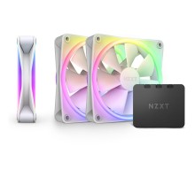 Комплект кулеров для корпуса ПК/ Case Cooler NZXT F120 RGB DUO Triple Pack (120x120x25mm, 4-pin PWM, RGB, 48.58CFM, 29dBA, 1800RPM, White, 3pcs)