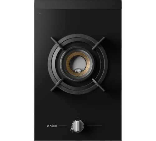 Газовая варочная панель ASKO/ Арт. 741473 ; Газовая варочная панель ASKO, 1 зона,материал стеклокерамика,кольцо для вока-чугун,электроподжиг, цвет черный