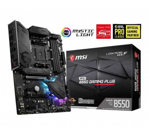 Материнская плата/ MB MSI AMD B550 sAM4, 4xDDR4(128GB), HDMI 2.1/DP, 1xPCIe 4.0x16, 1xPCIe 3.0x16, 2xPCIe 3.0, 1xLAN, 6xSATA 6Gb/s, 2xM.2, 1xUSB-C, 3xUSB 3.2, 4xUSB 2.0, 1xPS/2, ATX Материнская плата/ MB MSI AMD B550 sAM4, 4xDDR4(128GB), HDMI 2.1/DP, 1xPCIe 4.0x16, 1xPCIe 3.0x16, 2xPCIe 3.0, 1xLAN, 6xSATA 6Gb/s, 2xM.2, 1xUSB-C, 3xUSB 3.2, 4xUSB 2.0, 1xPS/2, ATX