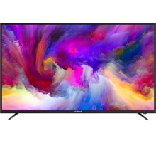 Телевизор ЖК с функцией СмартТВ IRBIS 55S01UD357BS, 55", 3840x2160, 16:9, Digital (DVB-T2/C/PAL/SECAM), Smart TV, 1024MB, 8GB, Wi-Fi, Input (USBx2, HDMIx3, YPbPr mini, VGA,  PC audio, CI+), Outp (после ремонта, царапины на матрице)