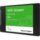 Твердотельный накопитель/ WD SSD Green, 1.0TB, 2.5" 7mm, SATA3, QLC, R/W 545/385MB/s, IOPs н.д./н.д., TBW н.д., DWPD н.д. (12 мес.)