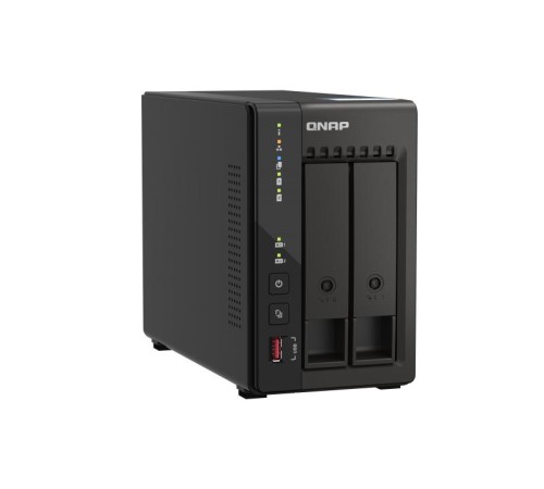 Система хранения данных QNAP SMB QC 2.0GHzCPU/8gb(16)/2 bay SATA (3.5" or 2.5")/2xM.2/2x2.5 GbE/2xHDMI/iSCSI/1xPS/3YW TS-253E-8G-EU-QL