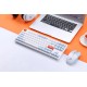 Клавиатура механическая проводная Dareu A87X Blue-White (голубой/белый), 87 клавиш, switch BlueSky V3 (linear), подключение USB, подсветка RGB