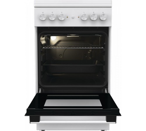 Комбинированная плита Gorenje/ Комбинированная плита Gorenje, полезный объем 68 л, очистка паром AquaClean, сводчатая форма духовки, механическое управление, электроподжиг, цвет белый