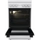 Комбинированная плита Gorenje/ Комбинированная плита Gorenje, полезный объем 68 л, очистка паром AquaClean, сводчатая форма духовки, механическое управление, электроподжиг, цвет белый