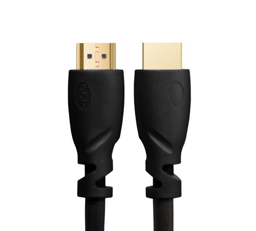 GCR Кабель PROF 0.5m HDMI версия 2.0, черный, OD9.0mm, 28/24 AWG, позолоченные контакты, Ethernet 18.0 Гбит/с, 3D, 4K, GCR-HM313-0.5m, тройной экран