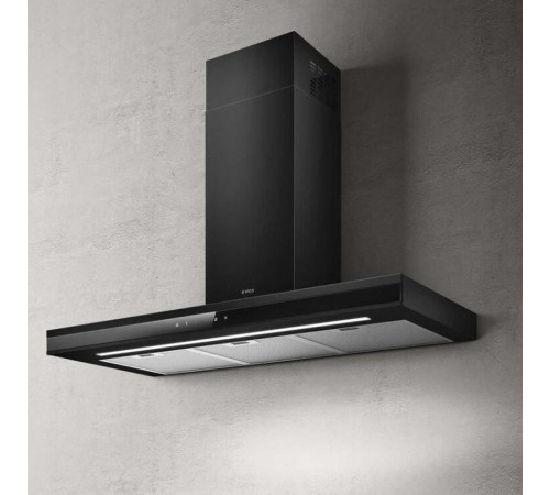 Вытяжки ELICA/ Т-образная, 90 см, 1300 м3/ч,  черный матовый+черное стекло